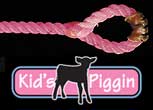 Pink Kid's Piggin String